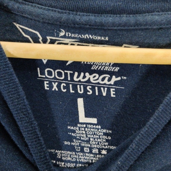 Voltron Shirt Mens Large Blue Legendary Defender Loot Crate Loot Wear Exclusive - Picture 2 of 7